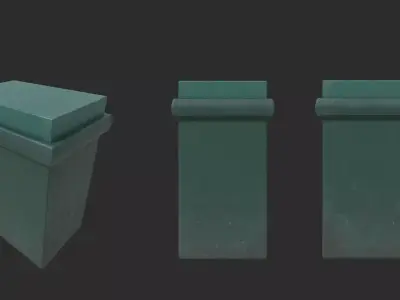trash can 3D model 12