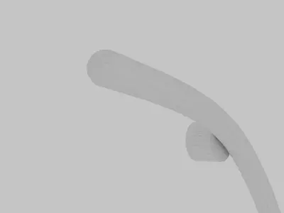 Neon Light Lamp Japanese Word Ame Rain 3D model