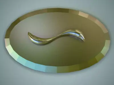 Furniture Door Handle Knob 3d model 17 Low-poly 3D model