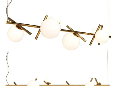 Lamaptron KIRAN LONG pendant light 3D model