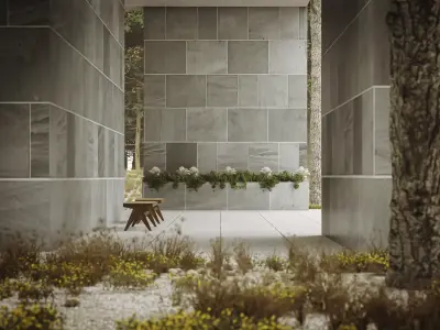 replica model Kahn Architected Building 3D model