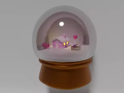 cristal ball- candy world 3D model