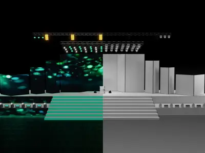 Concert Stage Design 3D model