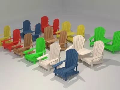 Adirondack Chairs 3D model