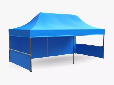 Display tent mockup large 3D model