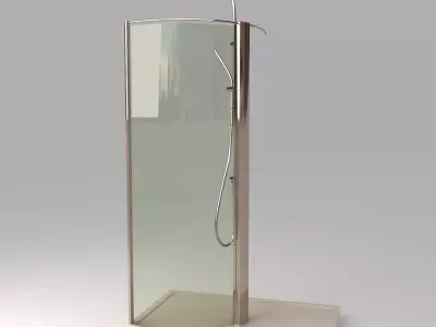 Devon Shower Stall Photoreal 3D model