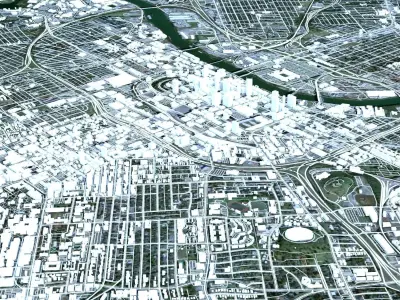 Cityscape Nashville Tennessee USA  3D model