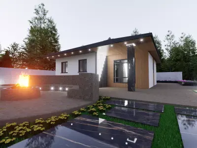 Modern and classic design House 3D model