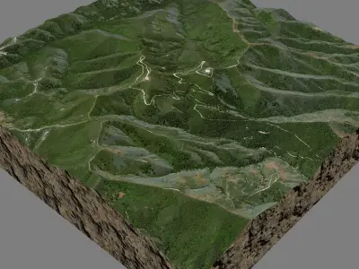 Tepusquet Peak 3D model