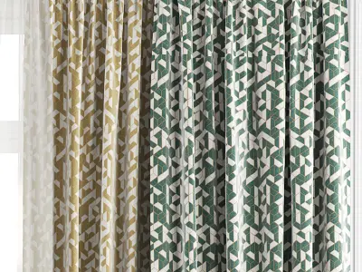 Curtain Set 40 3D model