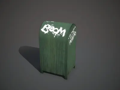 Mailbox Mobile Ready Low-poly 3D model