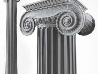 Ionic column 3D model