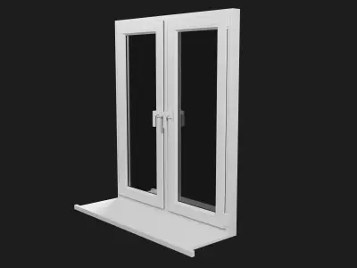 Plastic Window  Low-poly 3D model