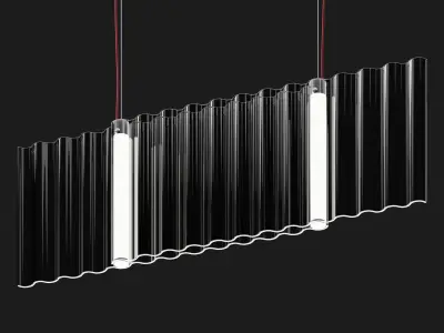 Fiam Italia SIPARIO Hanging lamp 3D model