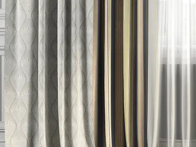 Curtain Set 152 3D model