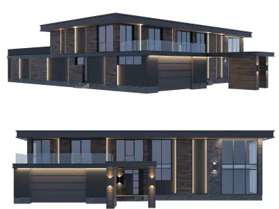 House in the Wright style  3D model
