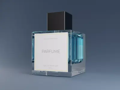 parfume 3D modeling and lighting set 3D model 3D model