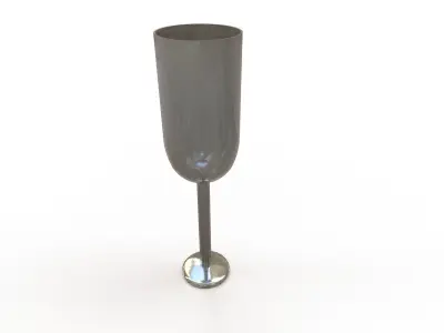Glass Low-poly 3D model