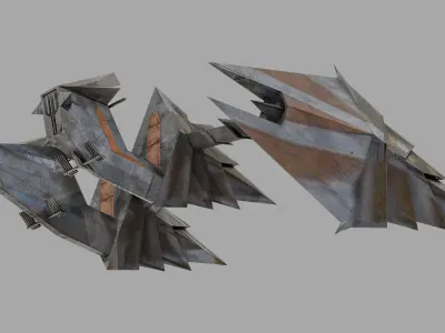 Nightsister Speeder - Star Wars Low-poly 3D model