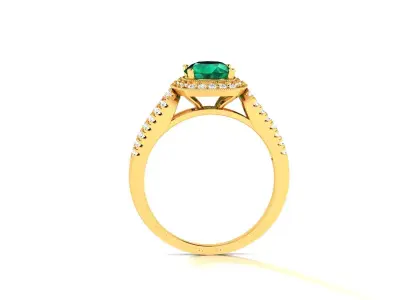 Solitaire Engagement Wedding Ring 3dm Render Detail  3D print model get