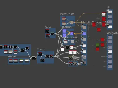 Stylized Fence Net Substance material textures Texture