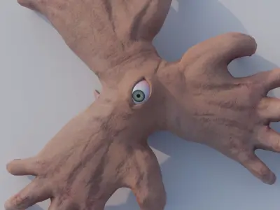 Grotesque Hand Monster 3D model