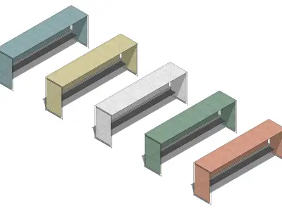 Simple Bus Stop 3D model