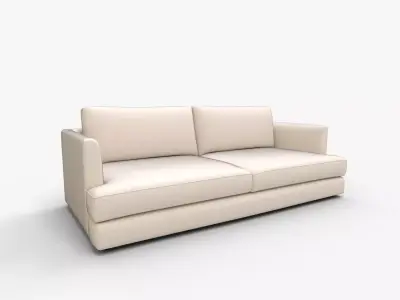 West Elm Haven XL Sofa Bench 3D model