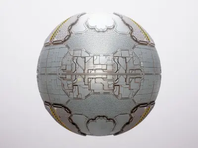 PBR Sci-Fi Spaceship Texture 11 Low-poly 3D model