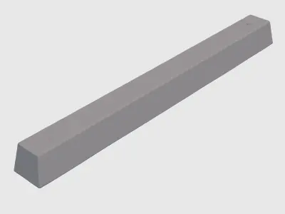 Concrete Parking Curb-3D Scan 3D model