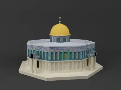 The Dome of Rock 3D printable model 3D print model