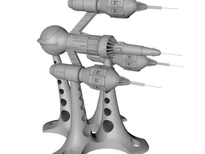 Blakes 7 Liberator 3D print model