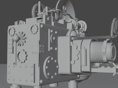 Steam punk camera 3D model