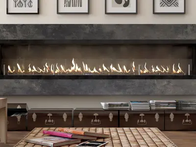 PLANIKA FLA3 CS in casing A with ANIMATED FIRE 3D model