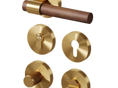 Door and furniture handles CIRCA by Meraki 3D model