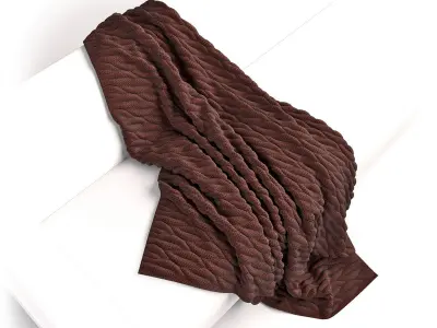 Set of blankets 3D model