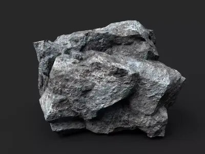 Rock 16-9 Low-poly 3D model