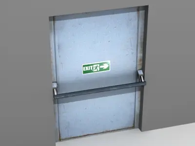 Emergency exit 3D model