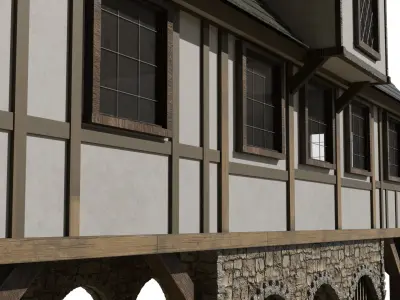 Medieval building 3D model