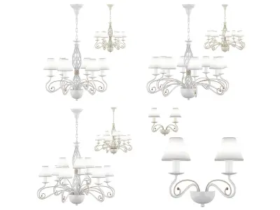 782 Esedra Lightstar Collection of Lamps 3D Model Pack