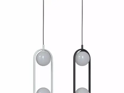 Pendant lamp Ring MOD013PL-02B and MOD013PL-02W 3D model