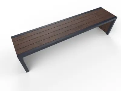 Bench  M10 Low-poly 3D model