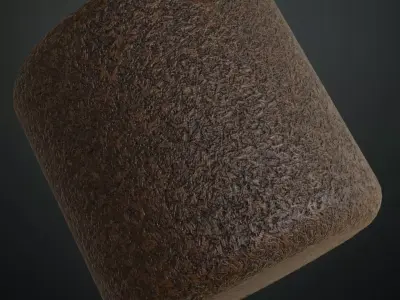 Brown Tumbled Leather PBR Seamless Texture
