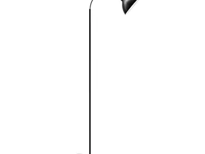Floor Lamp Lady Black Metal 3D model