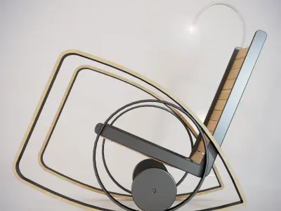 rocking chair lucky 3D model