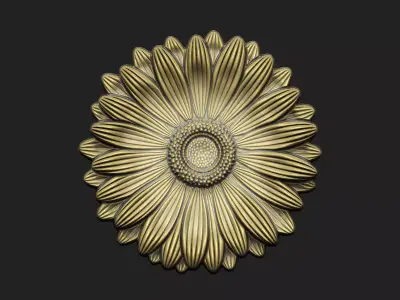 motif daisy decor organic geometric funiture classical cnc 3D print model
