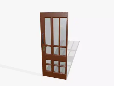 Door L Low-poly 3D model