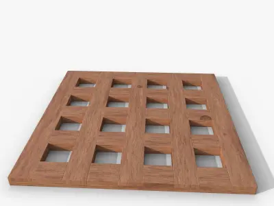 Stand for hot Nordbi 18x18 Low-poly 3D model