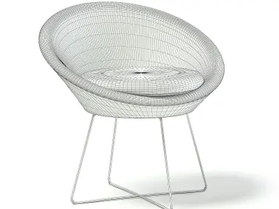 Round Armchair 3D model