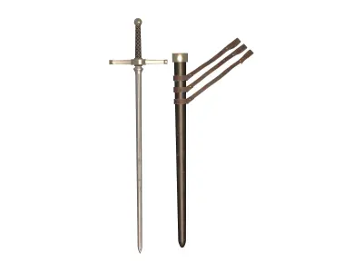 Steampunk Western Outfit Low-poly 3D model